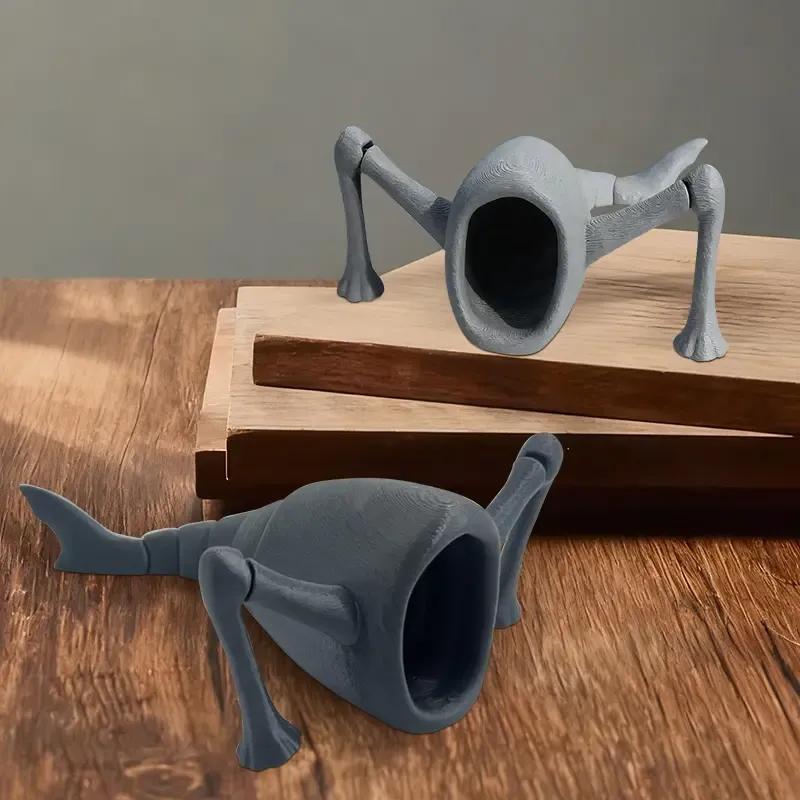 Oficjalny Autentyczny Głębinowy Gigantyczny Potwór Morski, Model Potwora Morskiego, Zabawka Morska Zjadaczka, Abstrakcyjna Ozdoba na Biurko, Prezent Urodzinowy