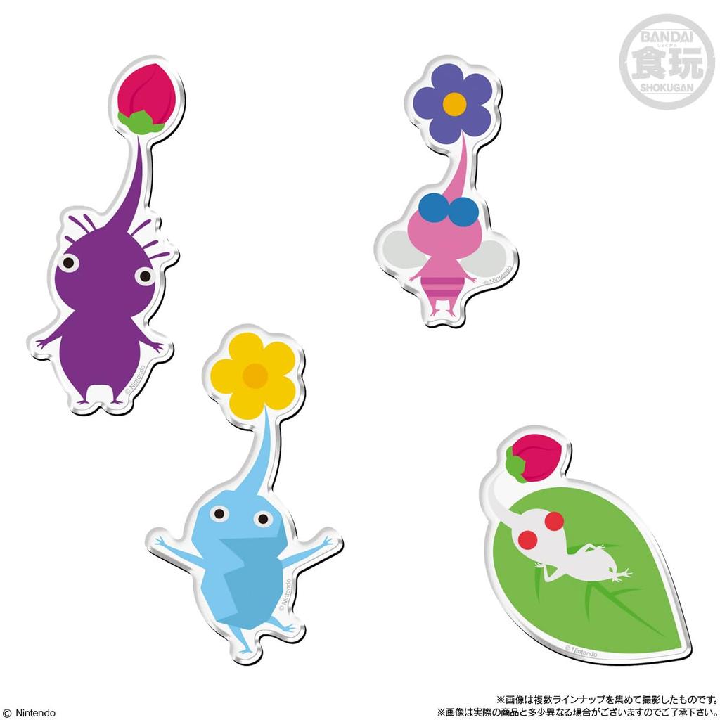 BANDAI [Resale] Pikmin Character Magnets (14 pieces) Candy Toys/Chewing Gum (Pikmin)