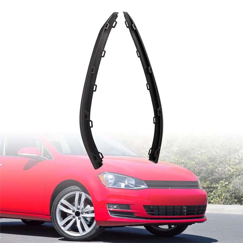 For VW Golf MK7 GTI Front Bumper Lip Lower Spoiler Air Deflector Trim 2014-2017 Accessories 5G0805903B 5G0805904B