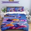 3Pcs Superhero Trio Action Bedding Set Soft Fabric Duvet Cover Pillowcases Home Xmas Halloween Gift 1 Duvet Cover 2 Pillowcase S1331