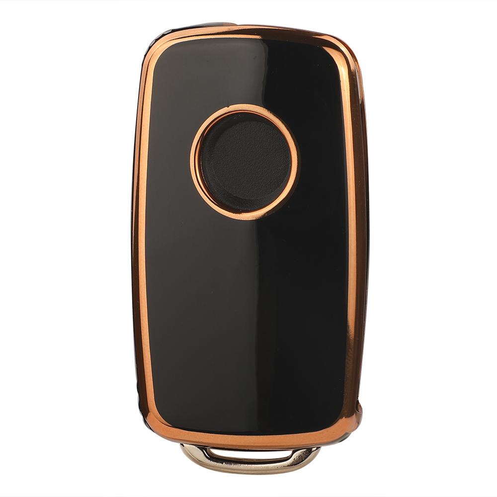 Jingyuqin New Arrival TPU Car Key Case Fob For VW Golf Bora Jetta POLO Passat Skoda Superb Octavia Fabia SEAT Ibiza Leon Procted