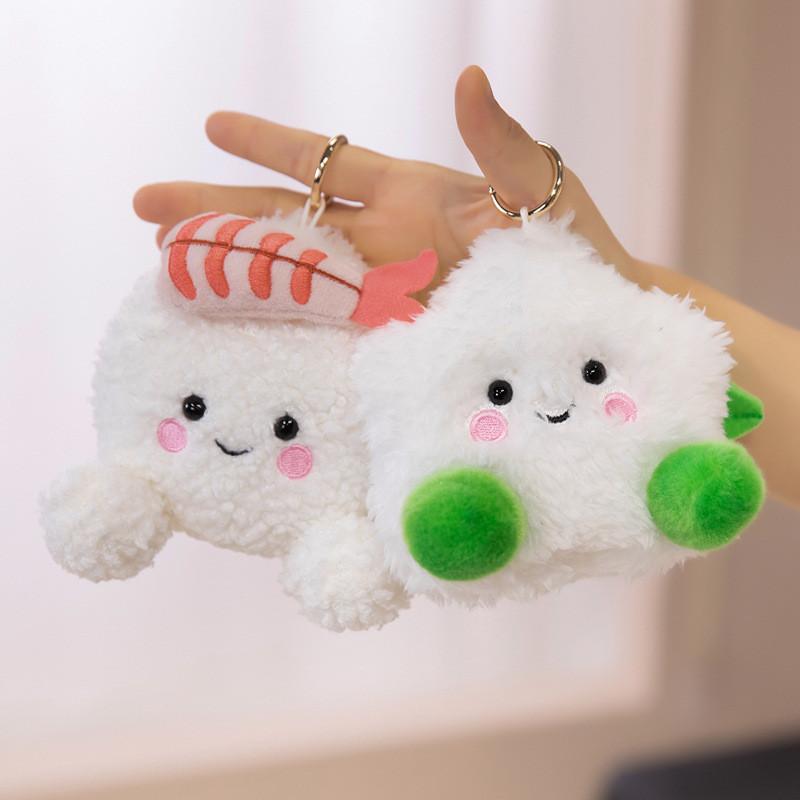 Waterdrop Shape Plush Keychain With Crystal Soft Material For Gift And Accessories