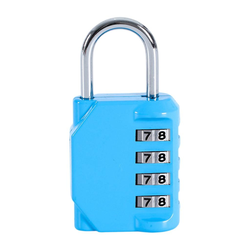 Dormitory Small 4-digit Password Padlock Dormitory Warehouse Gate Rental Room Password Lock Luggage Cow Head Padlock