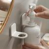 1 pezzo Porta Flacone Dispenser Regolabile Montaggio a Parete Adesivo Gancio per Flacone di Shampoo Lozione Sapone per le Mani Scaffale Portaoggetti da Bagno
