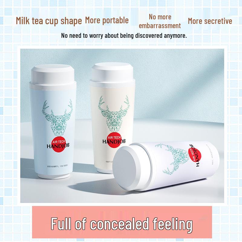 Comele Milk Tea Cup Men's Masturbator Onahole - Adult Erotic Foreplay Toy.