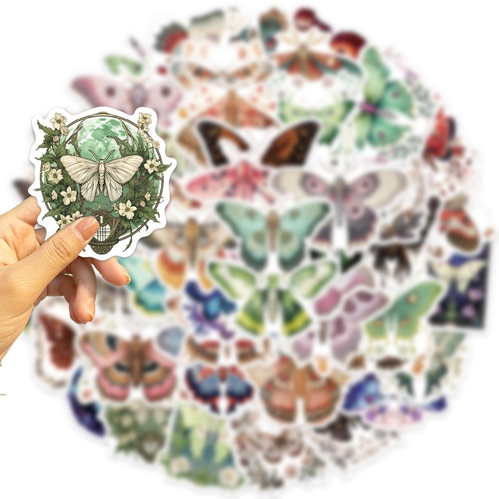 50 Adesivos de Borboletas Coloridas Para Decoração Personalizada de Guitarras, Cadernos e Bagagem Adesivos Impermeáveis por Atacado