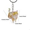 Cat Keychain Bag Pendant Unique Pet Memorial Gift Lightweight Versatile for Kids Adults Hair