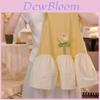 Girl Summer Dress Cotton Flower Pattern Sleeveless For Kids 3-8 Years