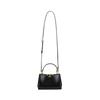 Tory Burch Eleanor Magnetic Snap Suede Trim Leather Tote Bag Women handbags Black 154816-001
