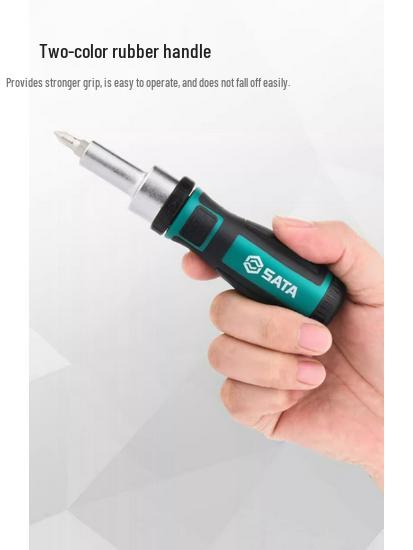 SATA Ratchet Screwdriver Set with Phillips, Slotted, Torx for Electronics Repair