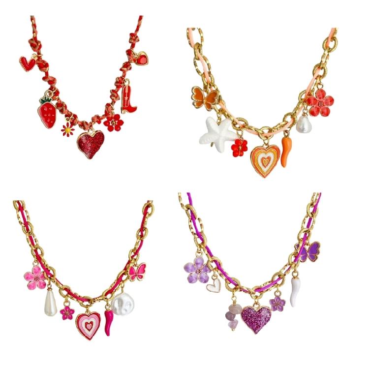 Stainless Steel Jewelry Unique Marine Theme Necklace Rope Chain Necklace Adjustable Length Holiday Accessory for Daily