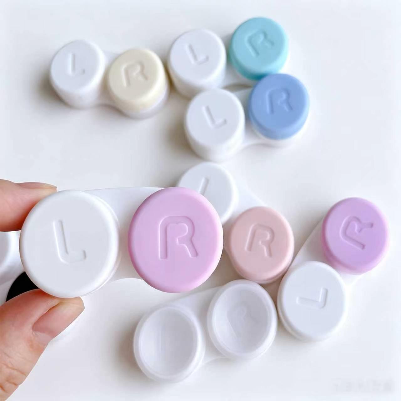 Multi-Color Simple Style Contact Lens Double Case A209