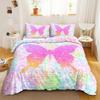 Unicorn Duvet Cover Set Starry Sky Unicorn Bedding Set Full Queen SizeDreamy Unicorn Theme Girly Comforter Cover Set For Girls