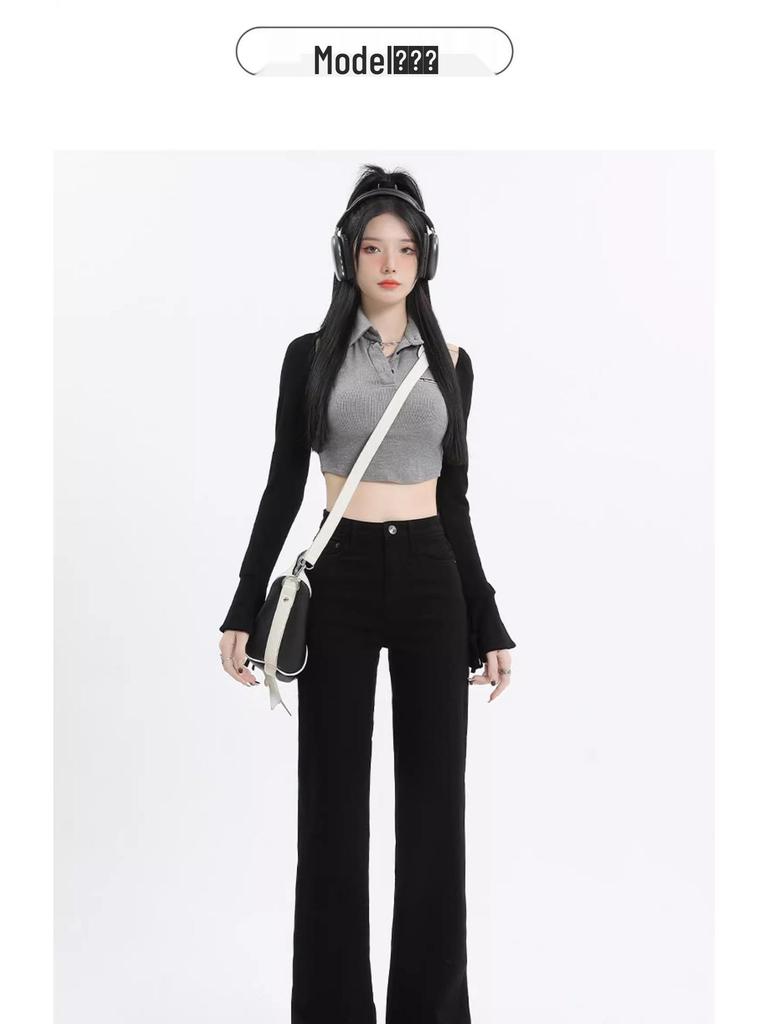 Women's High Waist Straight Leg Jeans - Slimming Petite Fit, Spring/Summer 2025 Collection