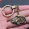 Punk Airplane Gear Steampunk Themed Antique Bronze Metal Keychain with 30mm Ring for Boys Bag Charm