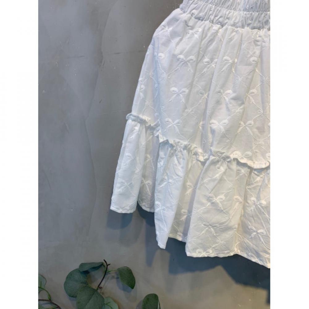 C S In The Room Rika Ribbon Tiered mIni Skirt One Color C