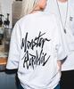 MONSTER REPUBLIC Movement Logo Black T-Shirt White