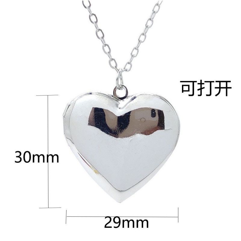 Anime Cartoon Spiel UNDERTALE Sans Cosplay Halskette Unisex Metall Familienfoto Rahmen Herz Anhänger Schmuck Zubehör Geschenk