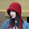 All match Large Head Circumference Plus Wool Hat Autumn and Winter Outdoor Windproof and Warm Ear Protection Hat High End Feel Balaclava Hat