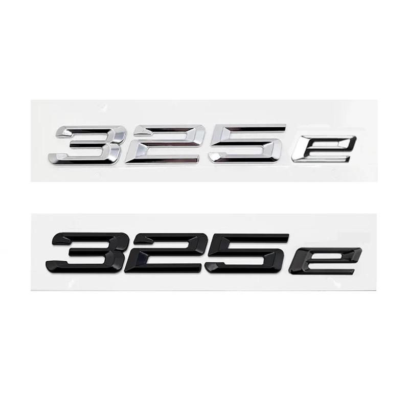ABS Auto Kofferraum Buchstaben Logo Plakette Emblem Aufkleber Für BMW 316e 318e 320e 323e 325e 330e 335e 530e E46 E90 E91 F30 F31 F34 G20 G30