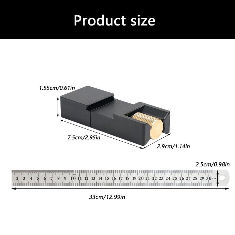 Combination Square Steel Rule Guide Block With Quick To Adjust Mechanism For Precise Line Marking
