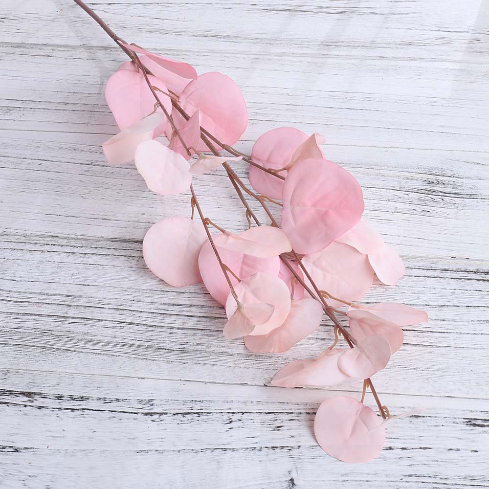 Jesienne sztuczne kwiaty jedwabne wesele dekoracja domu roślina sztuczne liście eukaliptus długa gałąź sztuczne rośliny DIY aranżacja ścienna