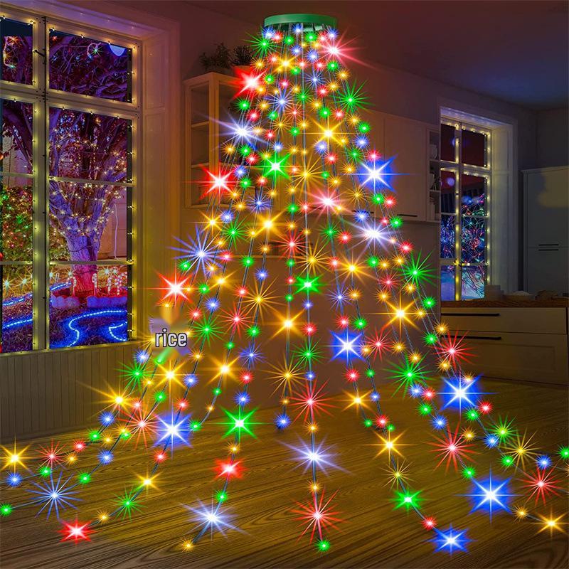 

Светодиодный Звездный Водопад Верхушка для Елки: Низковольтные, трансграничные рождественские огни 1.5m 200 LEDs - Low Voltage Plug-in