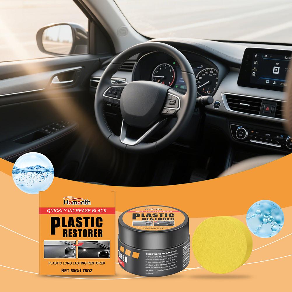 Car Plastic Restorer Back To Black Gloss Auto Polish Coating Auto Agent Panel Interior & Leather And Coating Repair Renewal O5G9