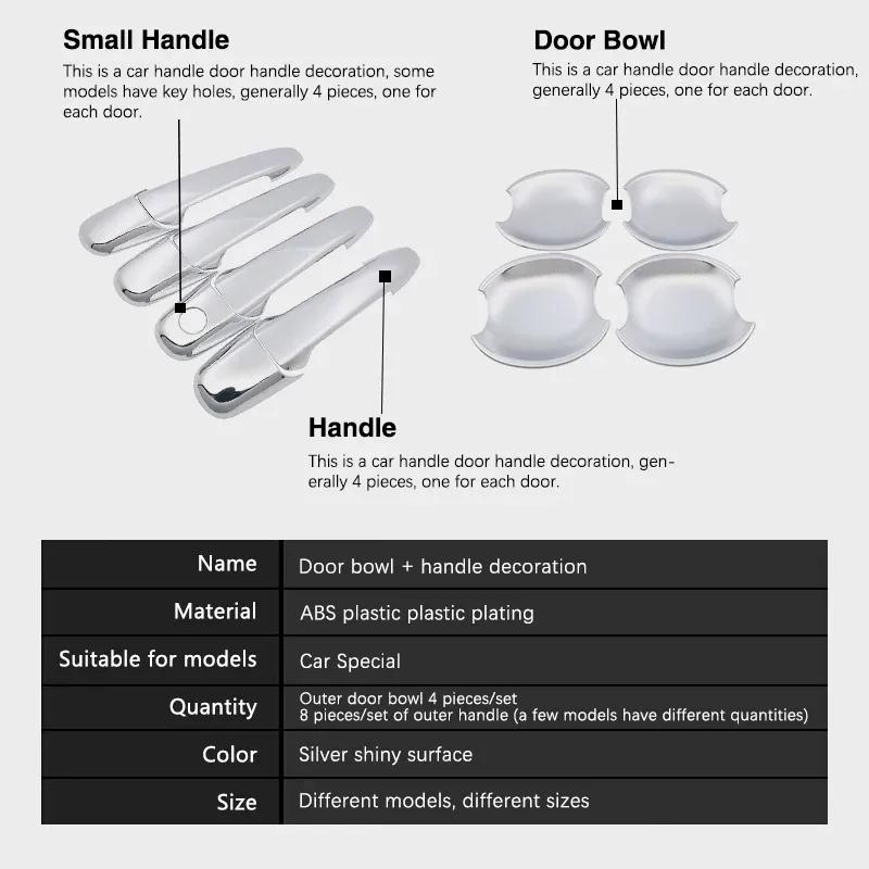 For Mazda 5 Premacy 2004~2018 2005 2006 2007 2008 2010 2011 2012 2013 2014 Chrome Door Handle Cover Trim Stickers Car Accessorie