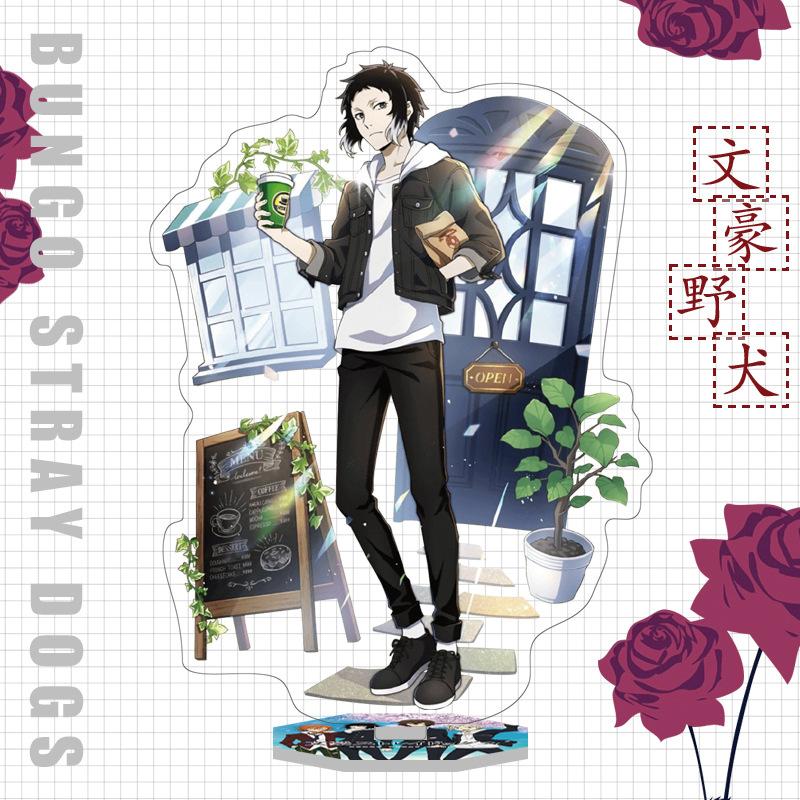 Japan Bungo Stray Dogs Anime Figur Acryl Stand Modell Spielzeug Dazai Osamu Nakahara Chuuya Ryunosuke Akutagawa Schreibtisch Dekor