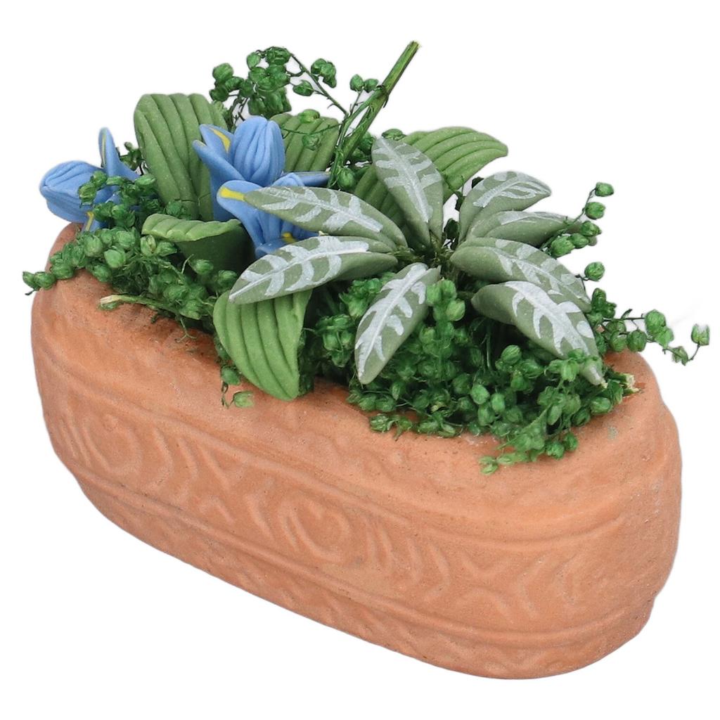 Puppenhaus Mini Blumen Garten DIY Miniatur Mini Puppenhaus Grünzeug Zubehör Geschenk für Jungen Mädchen