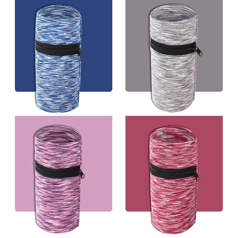 1 pochette portefeuille légère à fermeture éclair pour téléphone, carte, clé, bandeau anti-transpiration, pour gym, fitness, sport, cyclisme