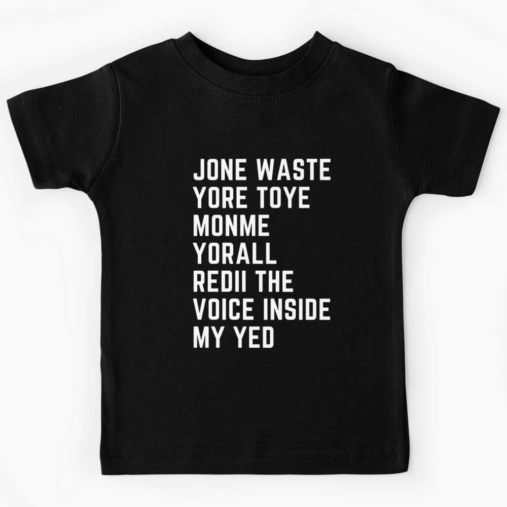 I Miss You song Meme Jone Waste Yore blink Kids T-Shirt 120