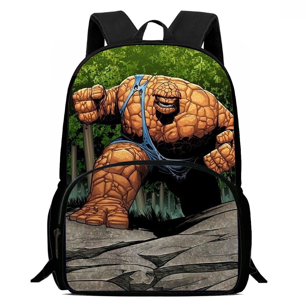 15-Inch Fantastic Four Thing Print Backpacks Large Capacity Backpack For Teenagers School Backpack For Boys&Girls