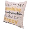 New You Are My Sunshine &Cotton Linen Leaning Cushion Throw Pillow Covers Pillowslip Case