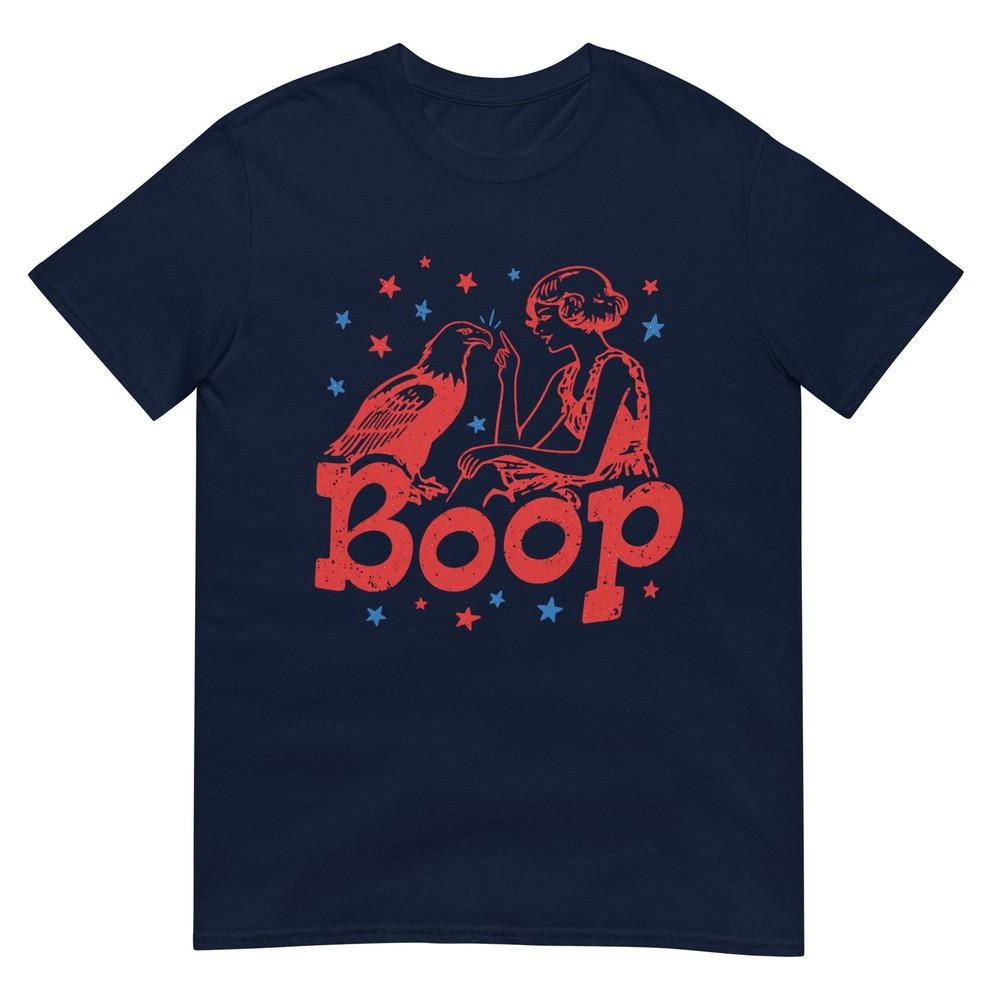 Boop Eagle Patriotic July Fourth Humor Tshirt S