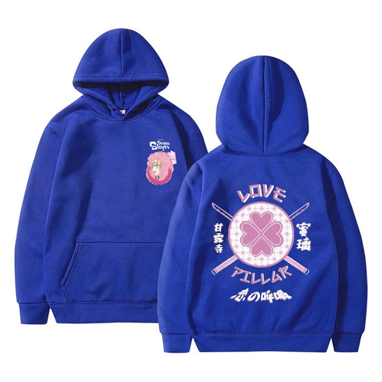Japonské Anime Demon Slayer Kimetsu No Yaiba Mikina Unisex Dámské Manga Cosplay Mikiny Kanroji Mitsuri Grafická mikina s potiskem