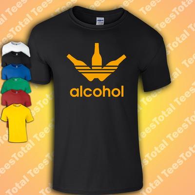Alcohol Parody T-Shirt | Funny | Logo | Dads | Joke | Beer | Husband | Fathers