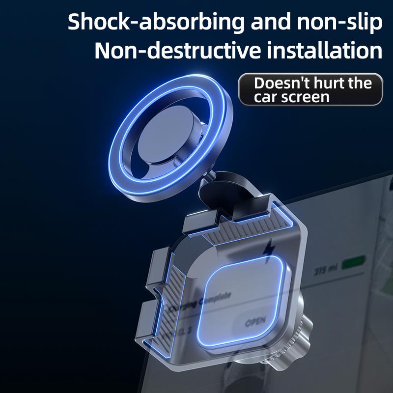 2025 Car Rotatable Display Screen Holder Mount Adjustable Magnetic Phone Holder Car Screen Side Phone Support Frame Phone Holder