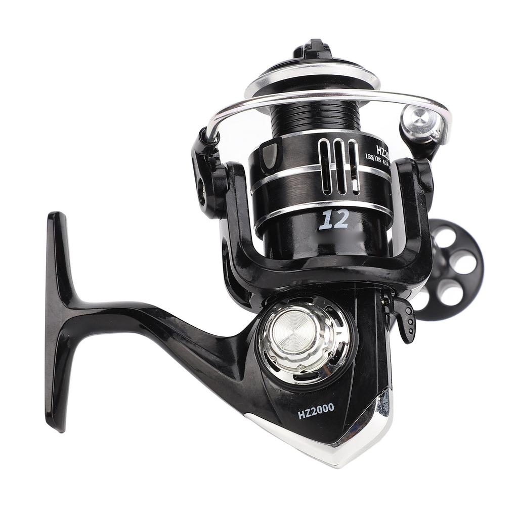HZ2000 Metal Spinning Fishing Reel High Speed 5.1:1 for Sea Fishing Telescopic Fishing Rod
