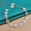 Un elegante braccialetto con pendente a fiore in argento sterling 925 è un regalo ideale per le occasioni di tutti i giorni, Natale, il Giorno del Ringraziamento e San Valentino.