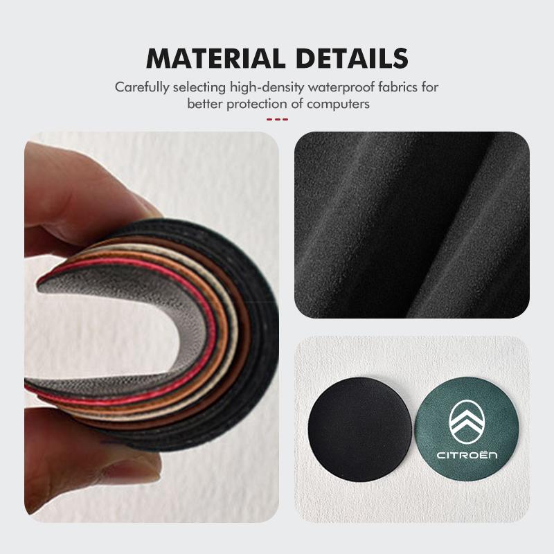 For Citroen 2PCS Car Logo Anti-Slip Water Cup Pad Drink Holder Mat Interior Accessories C4 C3 C5 C1 C2 C6 VTS C4L DS3 DS4 DS5