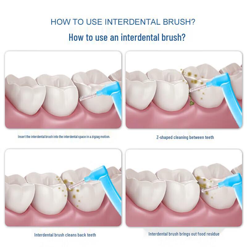 Xiaolu Mama L-Type Interdental Brushes, 1.0mm Orange