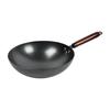 ZISIZ Professional Wrought Iron Round-Bottom Wok