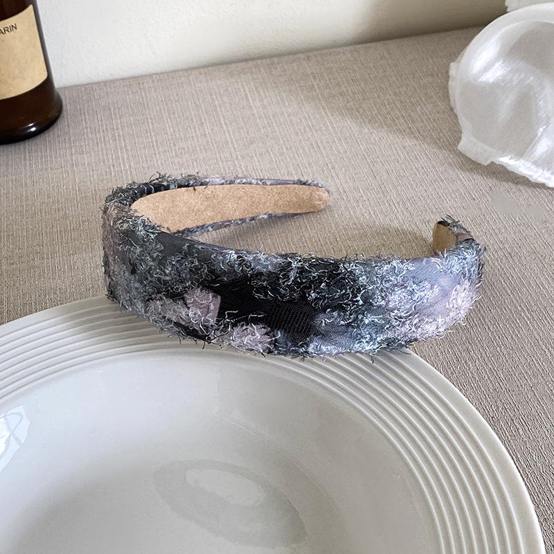Neue Tinte Schmetterling Stoff Haarreifen Damen Mode Klassische Spitze Schwamm Stirnbänder Outdoor Freizeit Haarschmuck