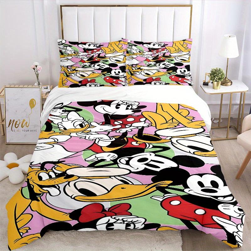 3pcs set Mickey Mouse, Disney1pc of quilt cover+2pcs of pillowcase, no core, print bedding, All Seasons Bedroom Setting027