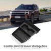 For Hyundai Santa Fe 2024 2025 2026 Car Central Lower Layer Storage Box Cup Holder TPE Organizer Tray Accessories Tidying