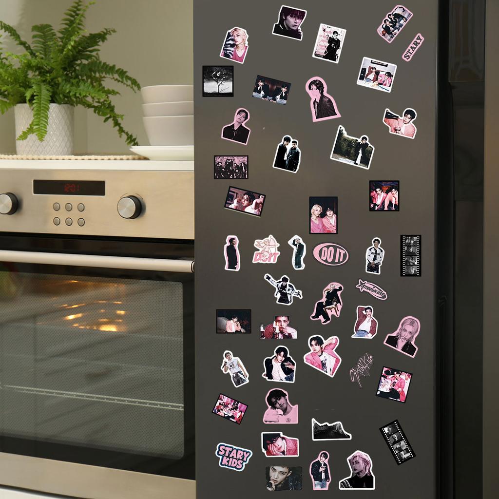 50 Pieces Of Stray Kids DO IT New Album Mixed Notebook Stickers, Cup Decoration Peripheral Stickers