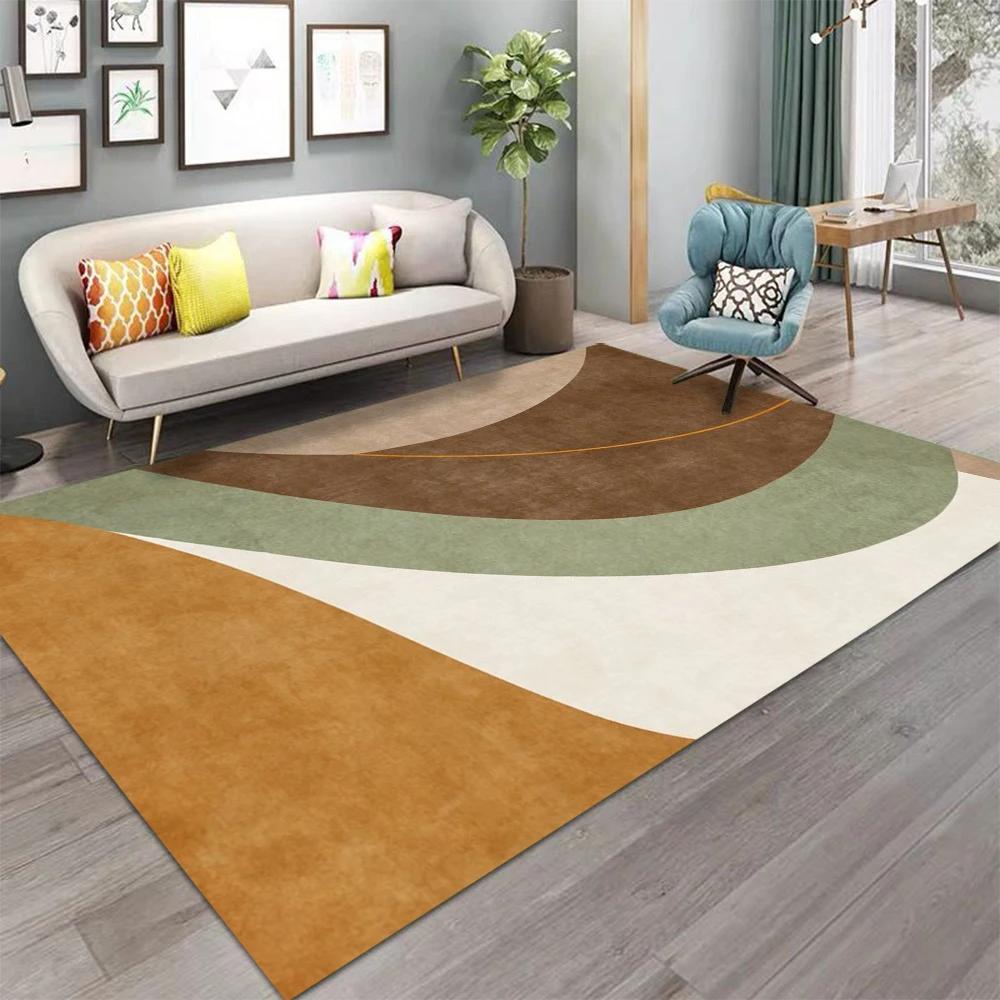 Modern Abstract Geometric Pattern Area Rug for Living Room, Children's Floor, Bedroom, Sofa Cushion, Home Decoration