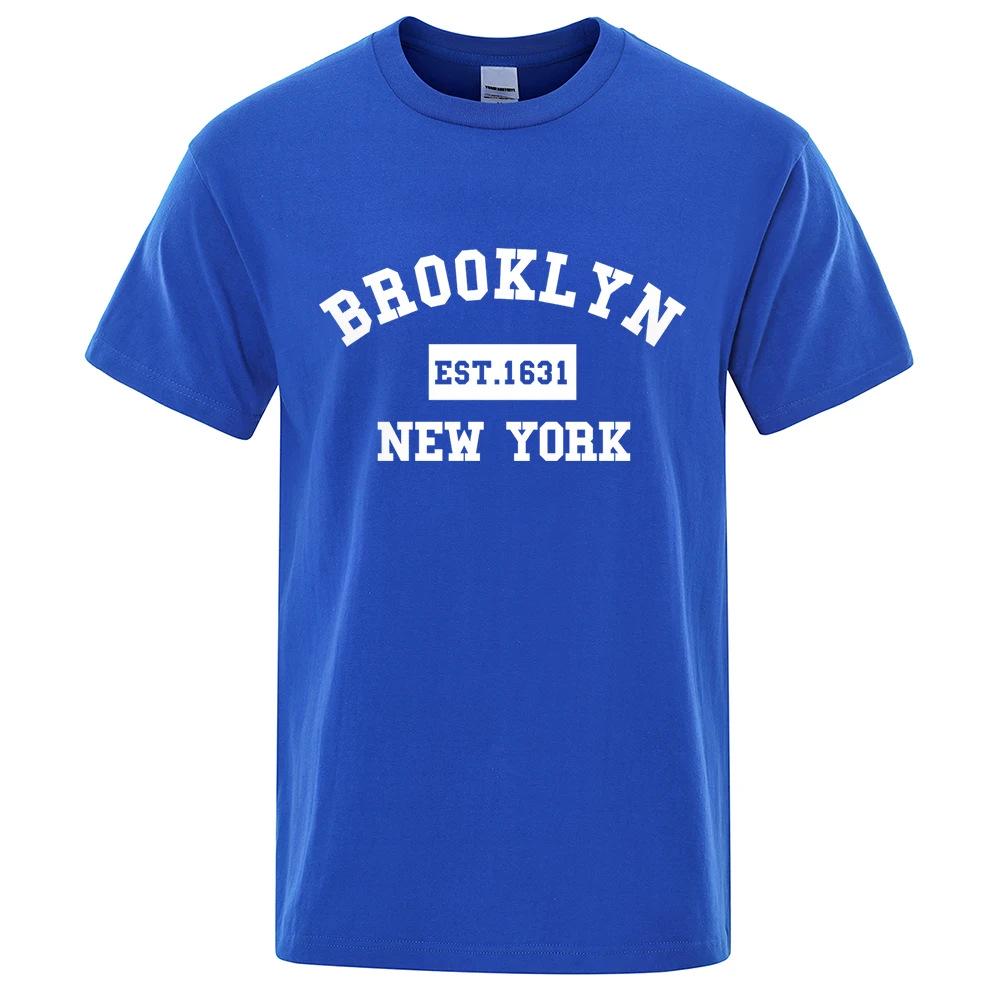 Brooklyn East 1631 New York Men's Casual Cotton Summer T-Shirt